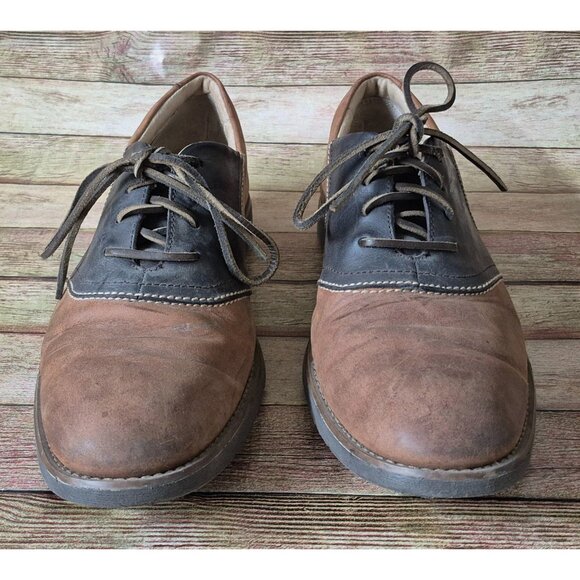 SPERRY TOP-SIDER Jamestown Size 11.5 M Brown Mens Suede & Leather Saddle Oxford - Picture 4 of 11